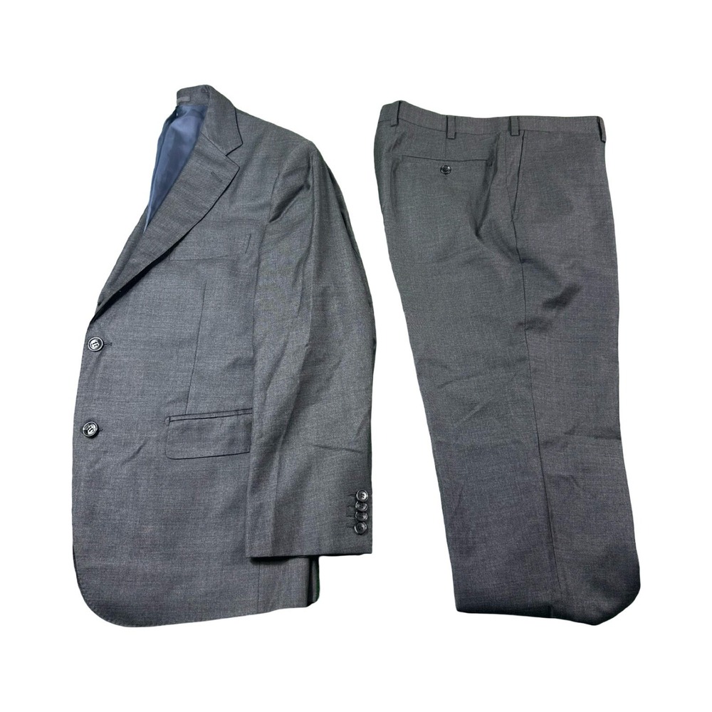 Suitsupply Napoli Gray Vitale Barberis Wool Mens Suit 42S Pant 36x26